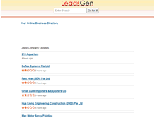 Tablet Screenshot of leads-gen.sg